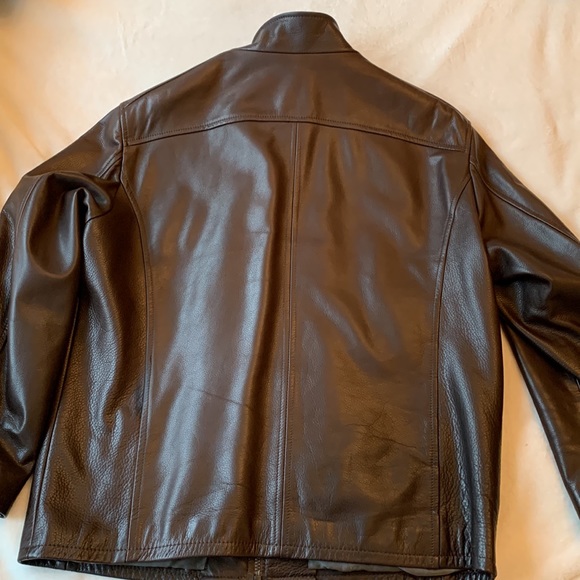 Daniel men’s brown leather jacket - Picture 5 of 10